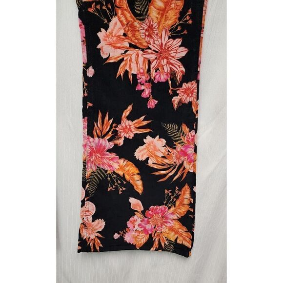 No Boundaries Floral Wide-Leg Corduroy Pull-On Jeans Juniors 15-17 - Picture 6 of 8